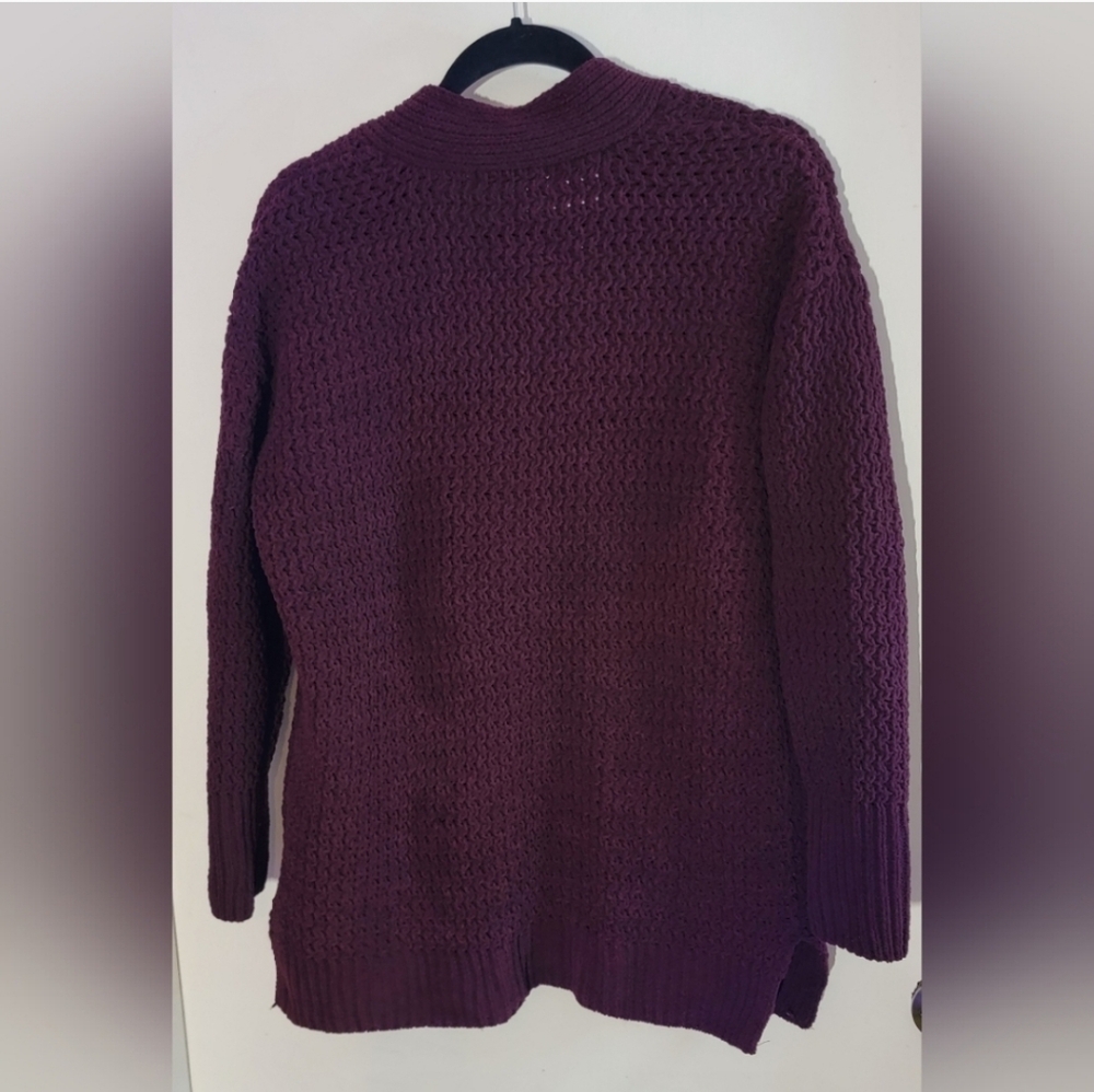 SO Women's Burgandy Soft Cardigan Sweater - Picture 5 of 5